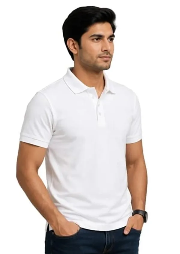 White_Casual_Polo_T-Shirt_for_Men