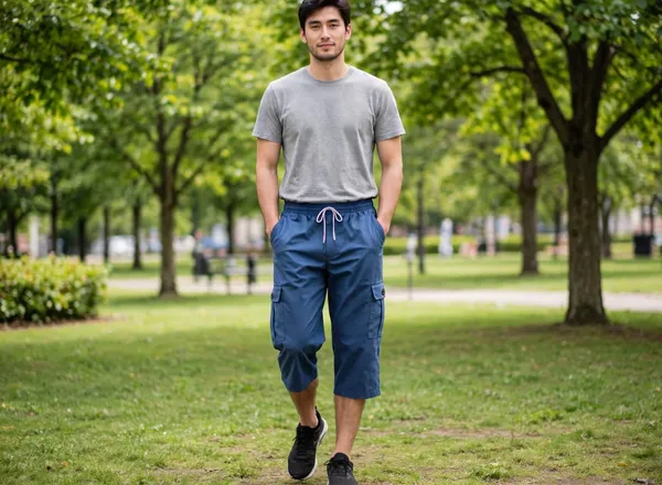 Blue_Cargo_Capri_Pants_for_Men
