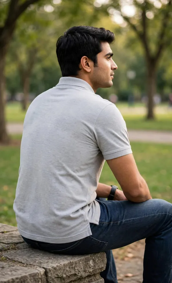 Grey_Regular_Fit_Polo_T-Shirt_for_Men