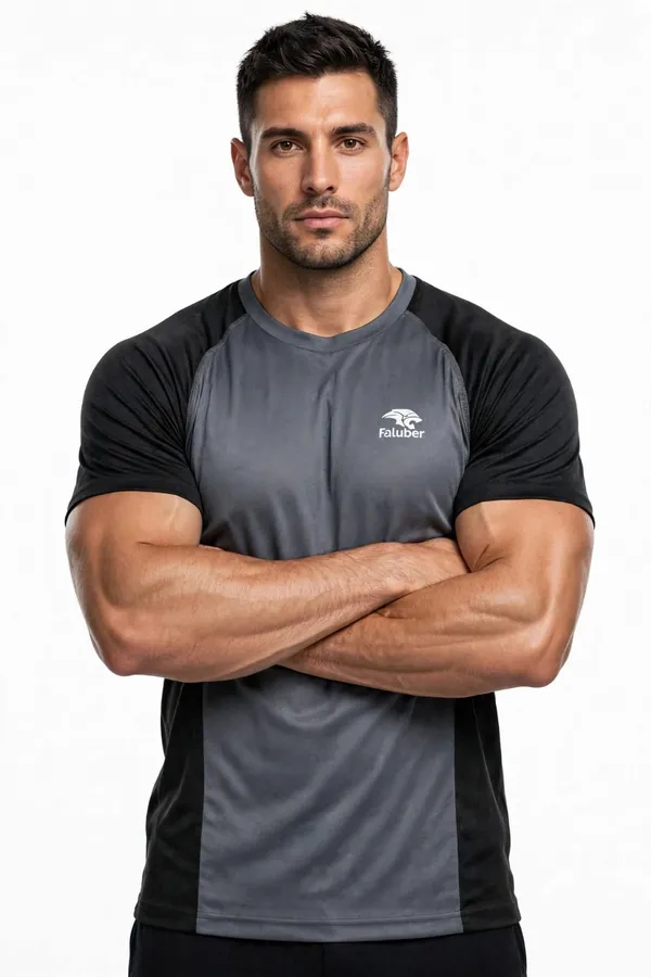 Grey_And_Black_Raglan_Sports_T-Shirt_for_Men