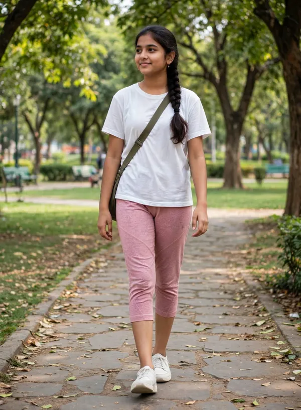 Pink_Cropped_Fit_Capri_Pants_for_Women