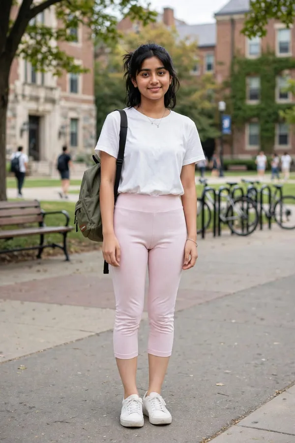 Pink_Slim_Fit_Capri_Leggings_for_Women