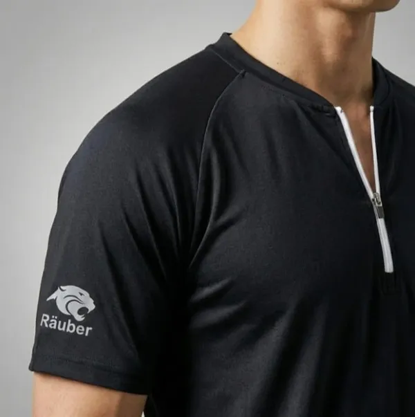 Black_Half_Zip_Sports_T-Shirt_for_Men
