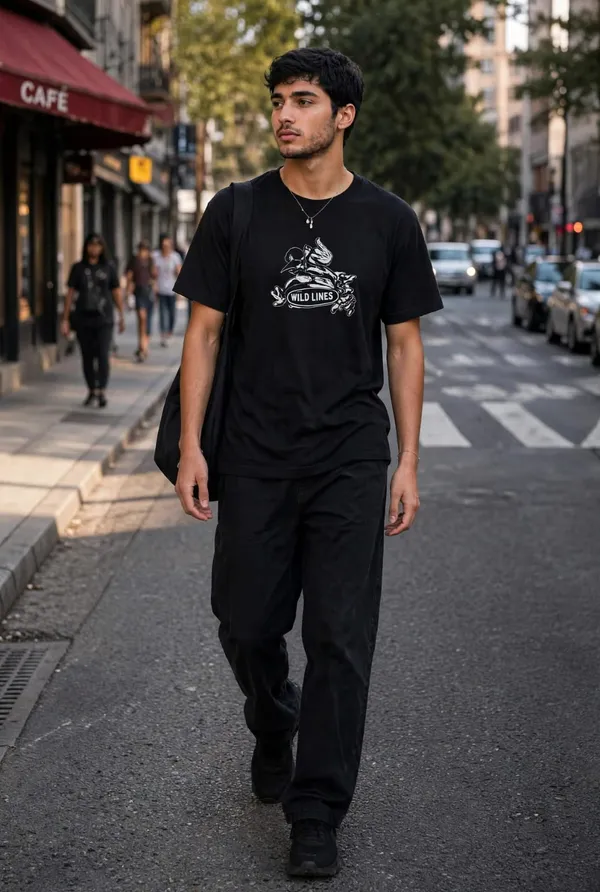 Black_Regular_Fit_Graphic_T-Shirt_for_unisex