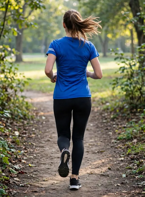 Blue_Short_Sleeve_Sports_T-Shirt_for_Women