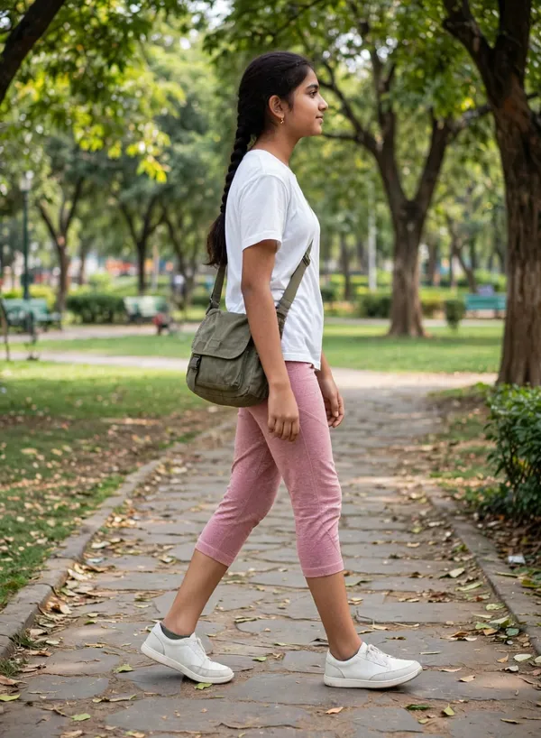 Pink_Cropped_Fit_Capri_Pants_for_Women