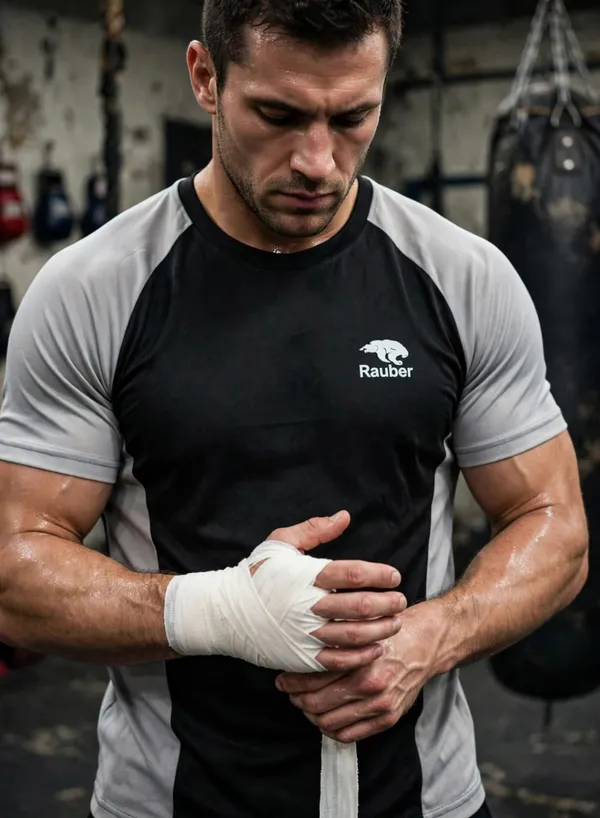 Black_And_Grey_Sports_Fit_T-Shirt_for_Men