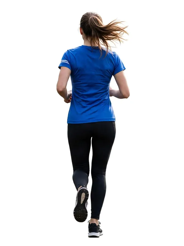 Blue_Short_Sleeve_Sports_T-Shirt_for_Women