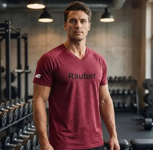 Maroon_V-Neck_Athletic_T-Shirt_for_Men