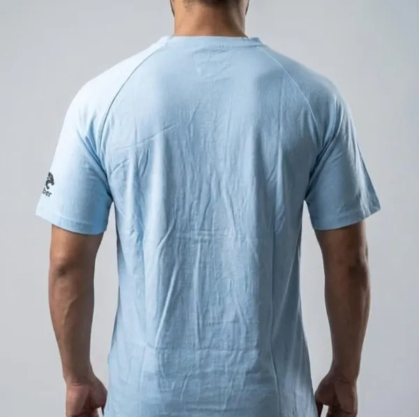 Light_Blue_Mesh_Regular_Fit_Sports_T-Shirt_For_Men