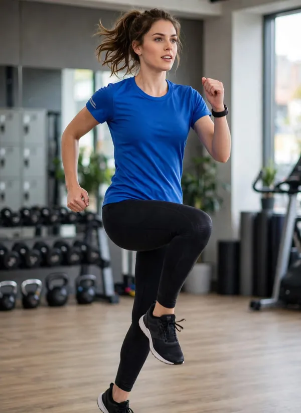 Blue_Short_Sleeve_Sports_T-Shirt_for_Women