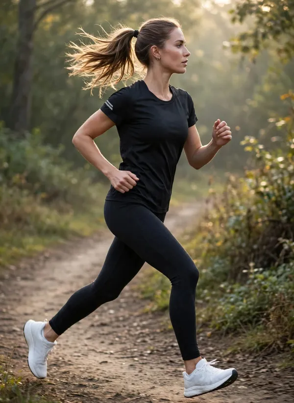 Black_Regular_Fit_Sports_T-Shirt_For_Women