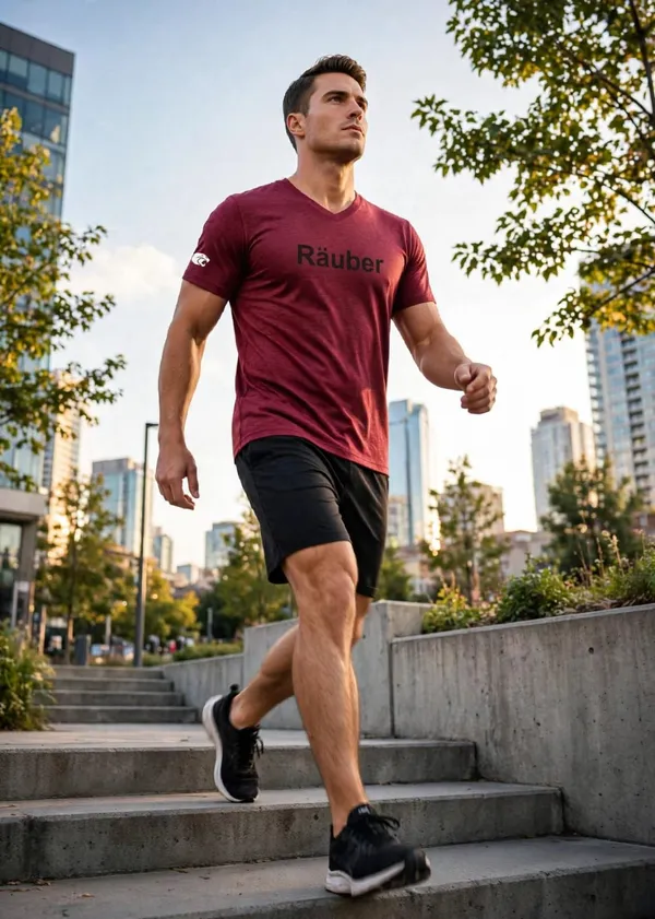 Maroon_V-Neck_Athletic_T-Shirt_for_Men
