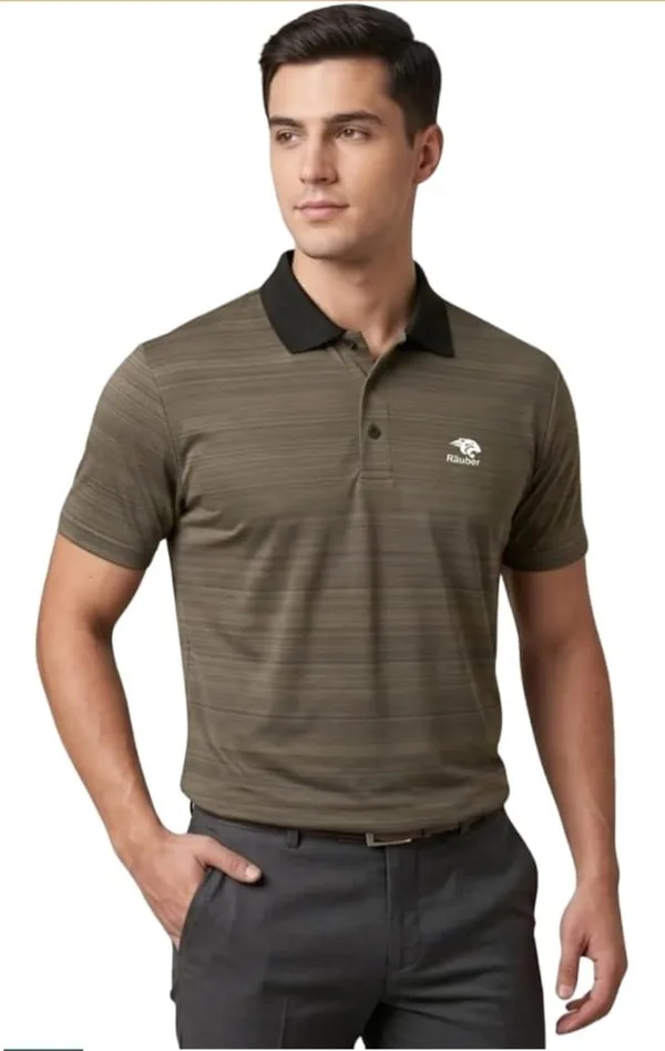 Olive_Textured_Polo_T-Shirt_for_Men