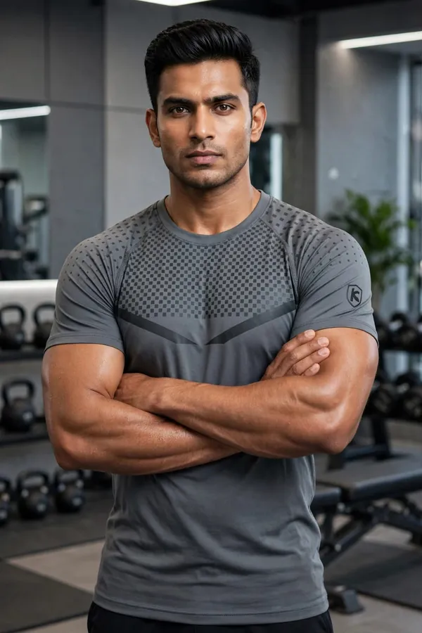 Grey_Textured_Athletic_T-Shirt_for_Men