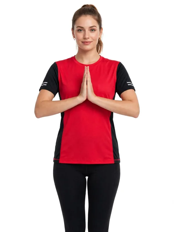 Red_And_Black_Active_Fit_Sports_T-Shirt_for_Women