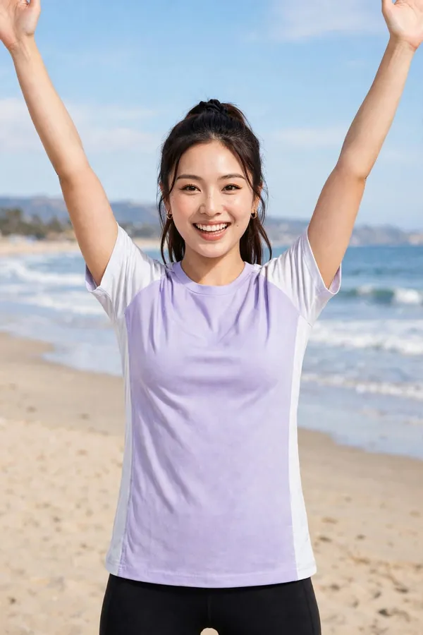 Lavender_Short_Sleeve_Activewear_T-Shirt_for_Women