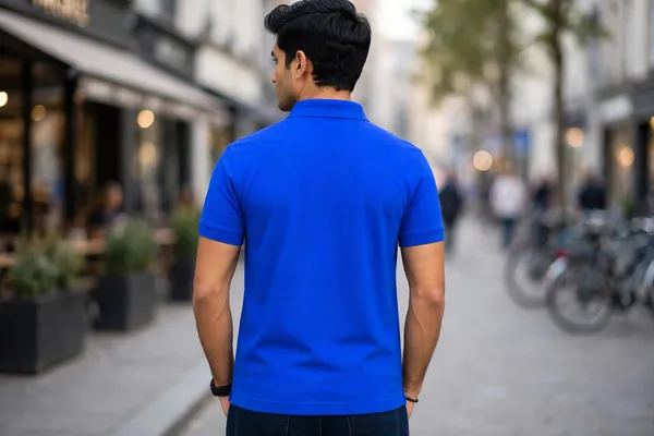 Blue_Casual_Fit_Polo_T-Shirt_For_Men