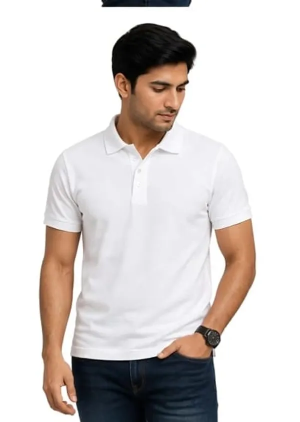 White_Casual_Polo_T-Shirt_for_Men