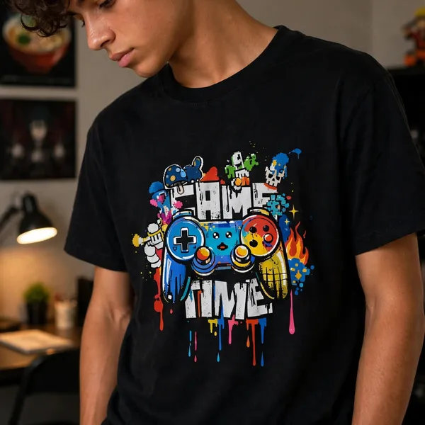 Black_Graphic_Print_T-Shirt_for_UNISEX