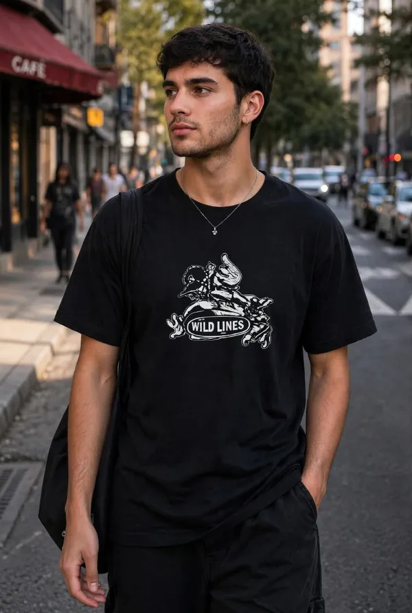 Black_Regular_Fit_Graphic_T-Shirt_for_unisex