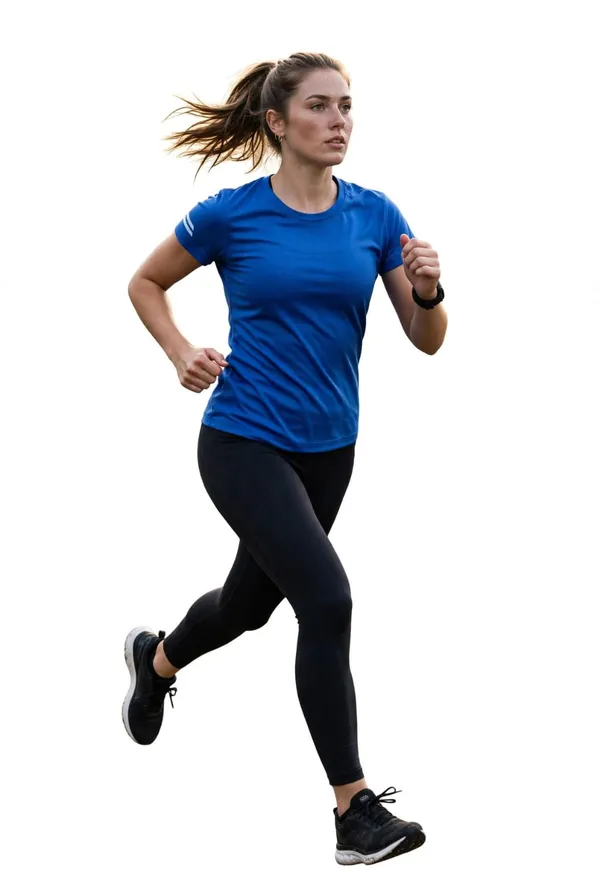 Blue_Short_Sleeve_Sports_T-Shirt_for_Women