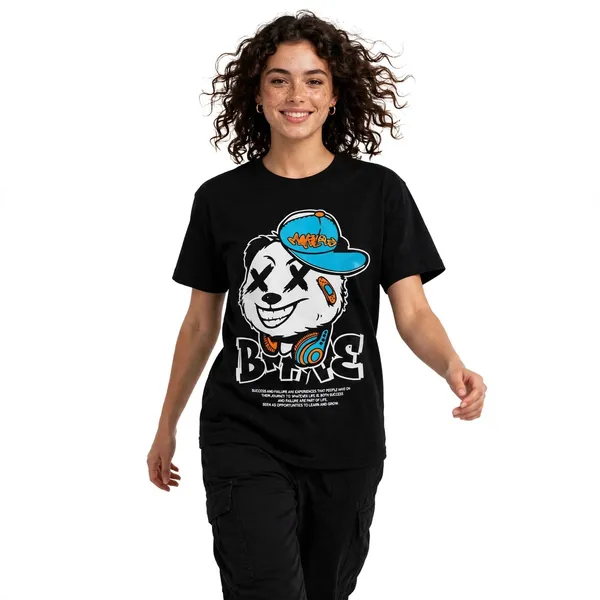 Black_Graphic_Print_Regular_Fit_T-Shirt_for_unisex