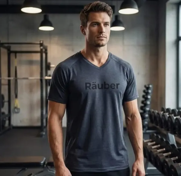 Grey_V-Neck_Sports_T-Shirt_for_Men