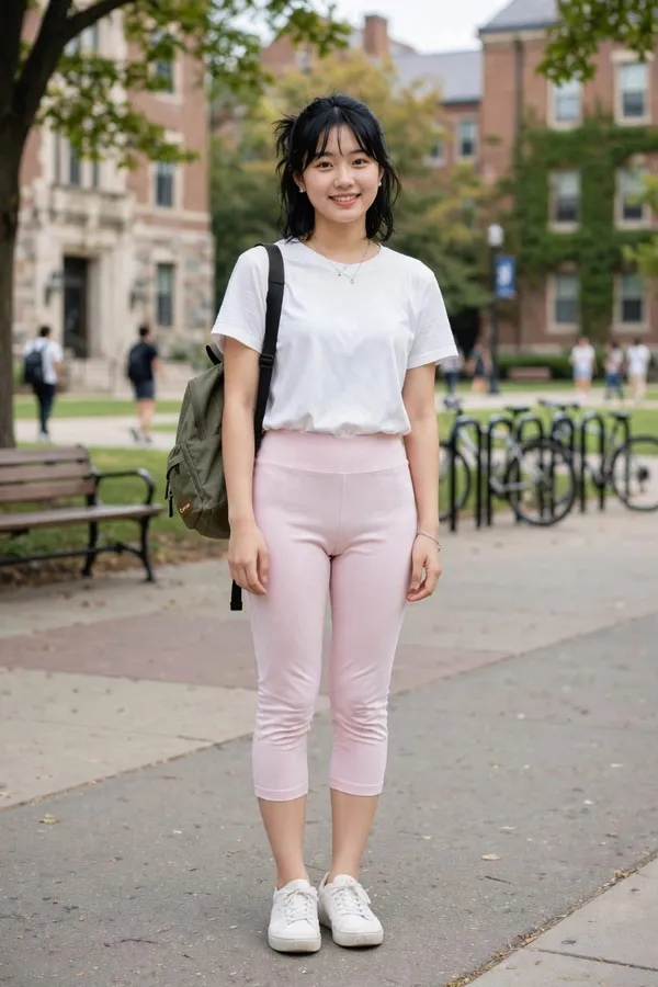 Pink_Slim_Fit_Capri_Leggings_for_Women