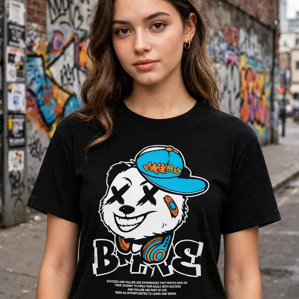 Black_Graphic_Print_Regular_Fit_T-Shirt_for_unisex