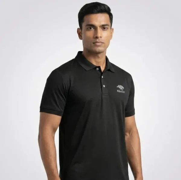 Black_Knit_Classic_Fit_Polo_T-Shirt_for_Men