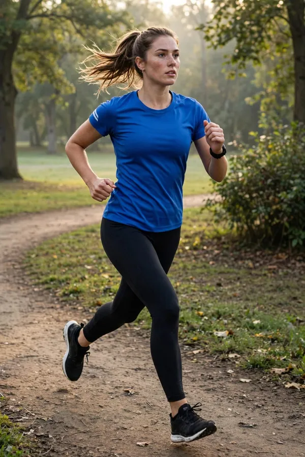 Blue_Short_Sleeve_Sports_T-Shirt_for_Women