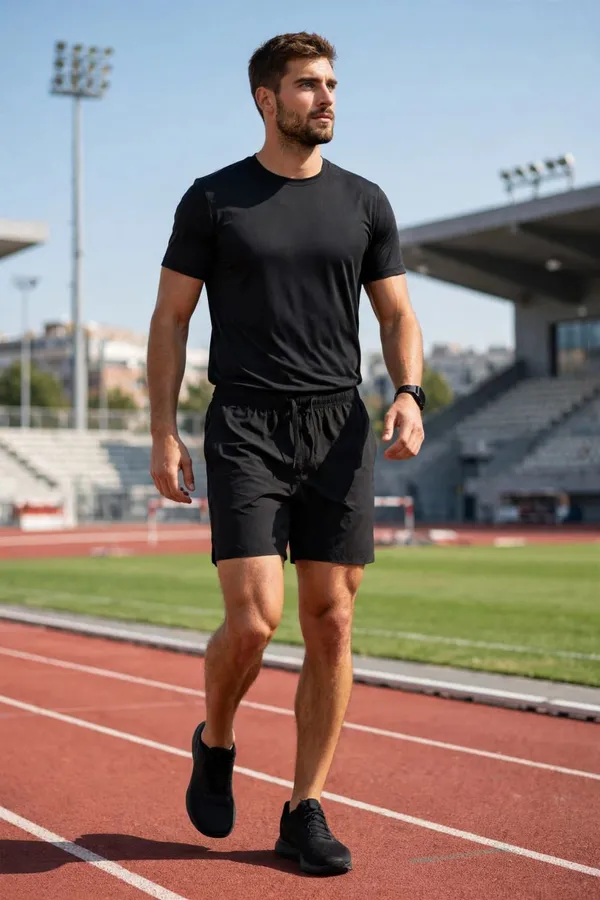 Black_Athletic_Running_Shorts_for_Men_And_Women