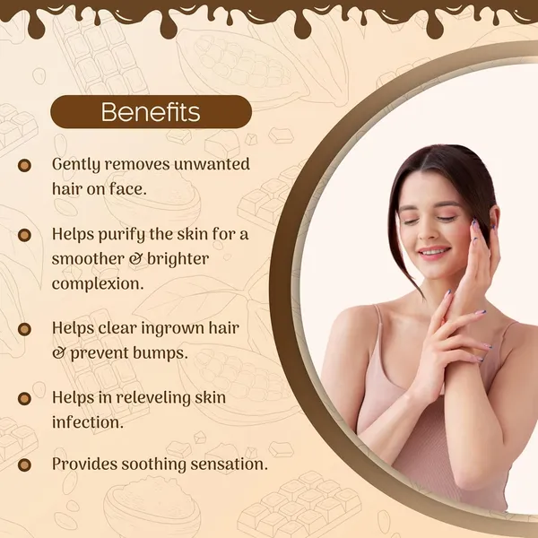 Facial_Wax_Powder_-_Chocolate_Flavour_|Painless_Herbal_Hair_Remover_For_Men_&_Women_|_No_Chemicals,_No_Irritation_–_100G_|_3.5_Oz