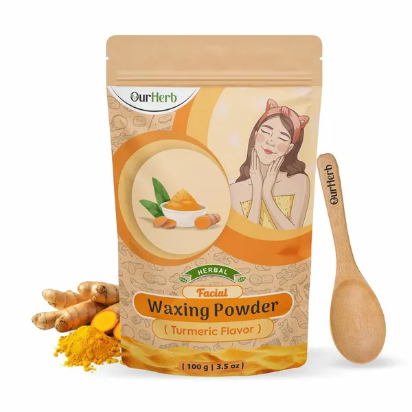 Facial_Wax_Powder_-_Turmeric_Flavour_|Painless_Herbal_Hair_Remover_For_Men_&_Women_|_No_Chemicals,_No_Irritation_–_100G_|_3.5_Oz