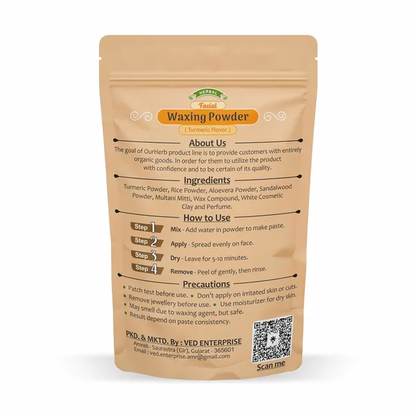 Facial_Wax_Powder_-_Turmeric_Flavour_|Painless_Herbal_Hair_Remover_For_Men_&_Women_|_No_Chemicals,_No_Irritation_–_100G_|_3.5_Oz