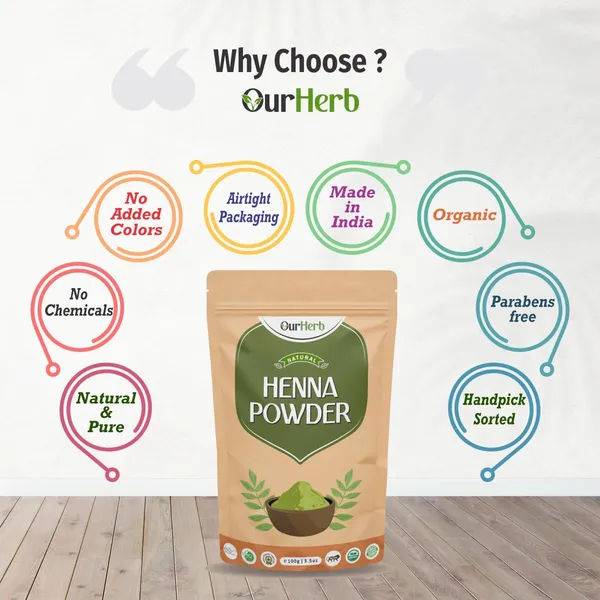 Pure_&_Natural_Henna_Powder_(Lawsonia_Inermis)_Enriched_With_Precious_Herbals_For_Natural_Hair_Color,_Growth_Boosters_&_Conditioning_-_100G_|_3.5_Oz