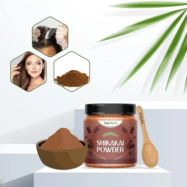 Pure_&_Natural_Shikakai_(Acacia_Concinna)_Powder_For_Hair_Care_With_Wooden_Spoon_-_200G_|_7_Oz