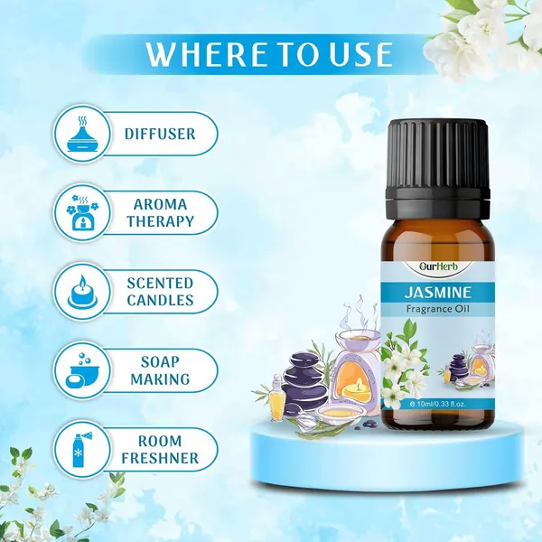Jasmine_Fragrance_(Essential)_Oil_For_Diffuser_&_Home_|_Pure_Aromatherapy_Oil_For_Candle_Making,_Soap_Making,_Potpourri_&_Air_Freshener_|_Relaxing_Floral_Scent_|_10Ml