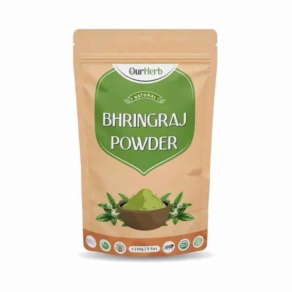 Pure_&_Organic_Bhringraj_(Eclipta_Prostrata)_Powder_For_Natural_Hair_Care_-_100G_|_3.5_Oz