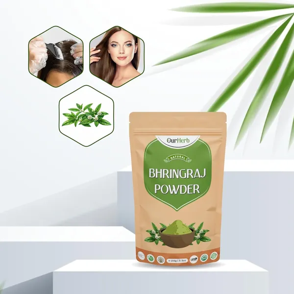 Pure_&_Organic_Bhringraj_(Eclipta_Prostrata)_Powder_For_Natural_Hair_Care_-_100G_|_3.5_Oz