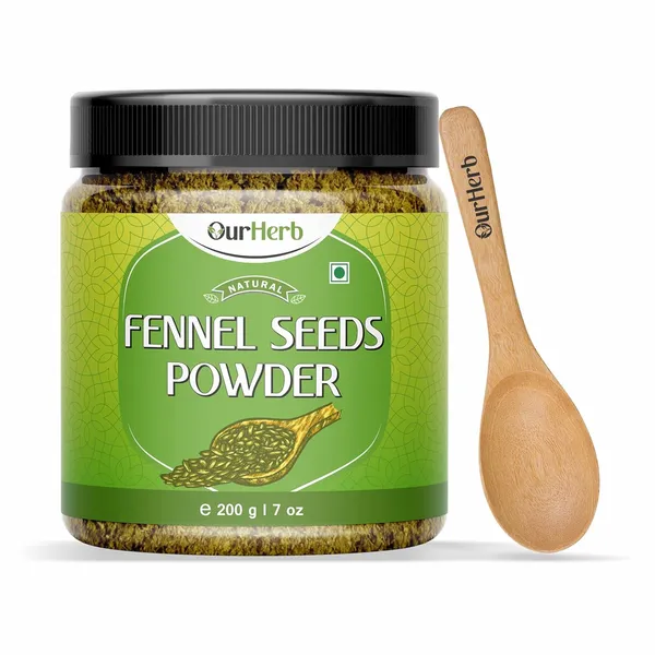 Pure_&_Natural_Fennel_Seeds_(Saunf)_Powder_For_Healthy_Life_With_Wooden_Spoon_-_200G_|_7_Oz