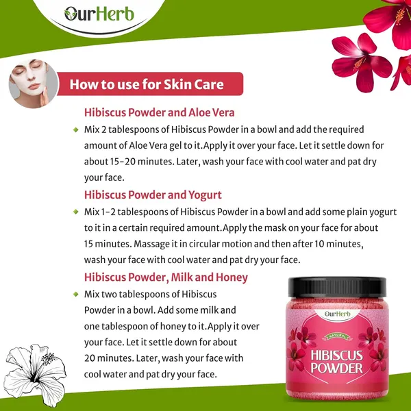 Organic_Hibiscus_Flower_Powder_For_Face_Pack_And_Hair_Mask_For_All_Types_Of_Hair_,_Natural_Pure_Hibiscus_Rosa-Sinensis_Hair_&_Skin_Care,_Gudhal_Ka_Phool_Powder_-200Gram