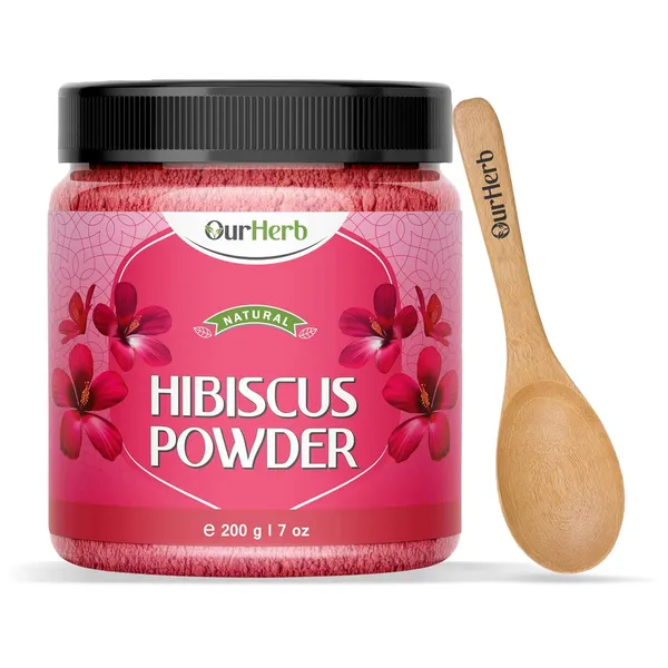 Organic_Hibiscus_Flower_Powder_For_Face_Pack_And_Hair_Mask_For_All_Types_Of_Hair_,_Natural_Pure_Hibiscus_Rosa-Sinensis_Hair_&_Skin_Care,_Gudhal_Ka_Phool_Powder_-200Gram
