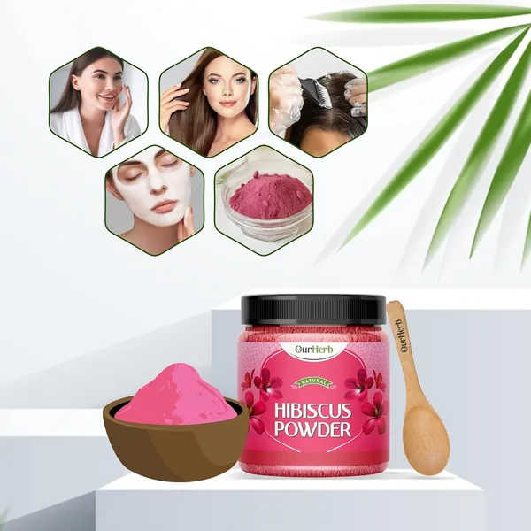 Organic_Hibiscus_Flower_Powder_For_Face_Pack_And_Hair_Mask_For_All_Types_Of_Hair_,_Natural_Pure_Hibiscus_Rosa-Sinensis_Hair_&_Skin_Care,_Gudhal_Ka_Phool_Powder_-200Gram