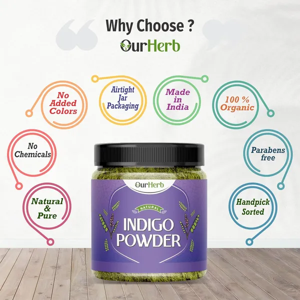 Pure_&_Organic_Indigo_Leaves_(Indigofera_Tinctoria)_Powder_For_Natural_Hair_Colouring,_Hair_Colorant_Black/Brown_Hair_&_Beard_Dye/Color_With_Wooden_Spoon_-_200G_|_7_Oz