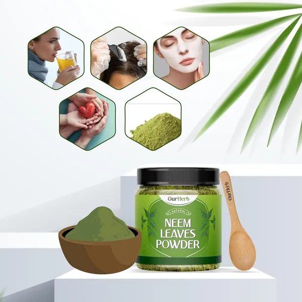 Pure_Neem_Leaves_Powder:_Natural_Solution_For_Pimple-Free_Clear_Skin_&_Silky_Hair,_Ideal_For_Face_Packs,_Hair_Care,_And_Pigmentation_Support_With_Wooden_Spoon_–_200G_|_7_Oz