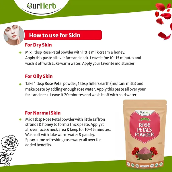 Pure_&_Natural_Rose_Petal_Powder_For_Skin_&_Hair_|_Vitamin_Enriched_|_Supports_Tanning_&_Glowing_Skin_|_Face_Pack_Mask_–_100G_|_3.5_Oz