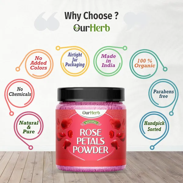 Pure_&_Natural_Rose_Petal_Powder_For_Skin_&_Hair_With_Vitamin_Enriched,_Fairness,_Tanning_&_Glowing_Skin_Face_Pack_Mask_With_Wooden_Spoon_–_200G_|_7_Oz