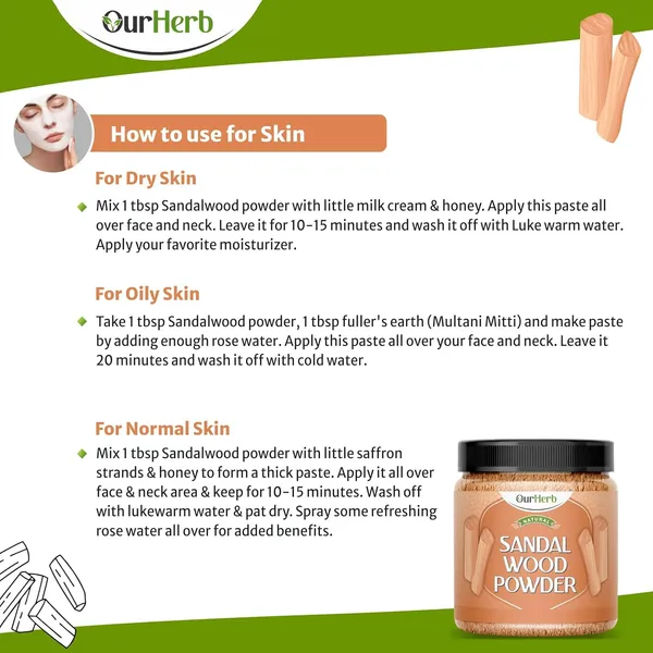 Organic_Sandalwood_Powder_Face_Pack_For_Glowing_Skin_&_Tan_Removal_-_Pure,_Natural_Effective_Facial_Treatment_With_Santalum_Album_Chandan_Powder,_Includes_Wooden_Spoon_-_200G